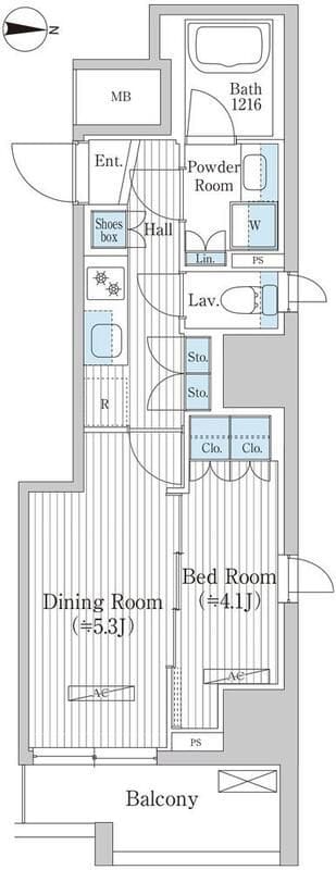 グレイスリヴィエール東京八丁堀 203