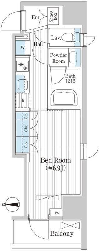 グレイスリヴィエール東京八丁堀 701