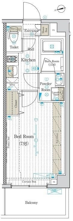 フュージョナル王子RICOTT 507 間取り図