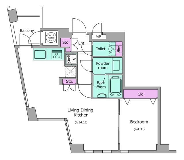 レジディアタワー乃木坂 0504