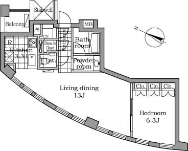 レジディアタワー乃木坂 0602