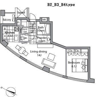 レジディアタワー乃木坂 1002
