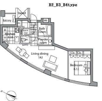 レジディアタワー乃木坂 1602