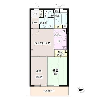 百花園パーク・ファミリア 406 間取り図