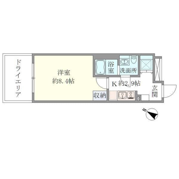 HTピア赤坂 305 間取り図