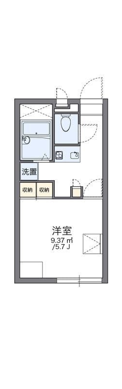 レオパレス西が丘 202 間取り図