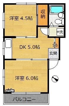 Grand Harmony Ⅸ (グランドハーモニーナイン・9) 402 間取り図