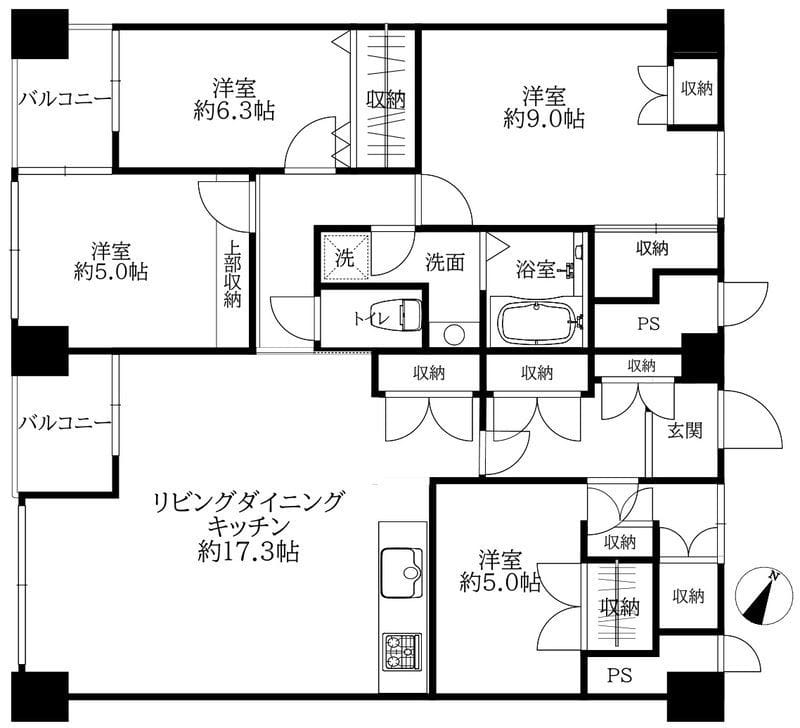 ネオハイツ千駄木 704 間取り図