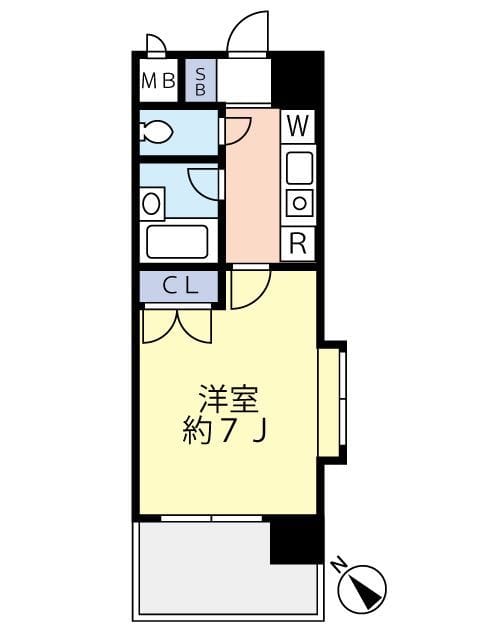 グランヴァン杉並北 0705 間取り図