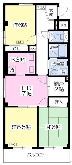 アーバンコート旭 201 間取り図