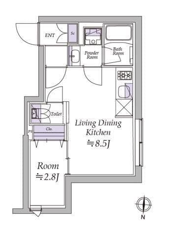 アトリオフラッツ清澄白河 102