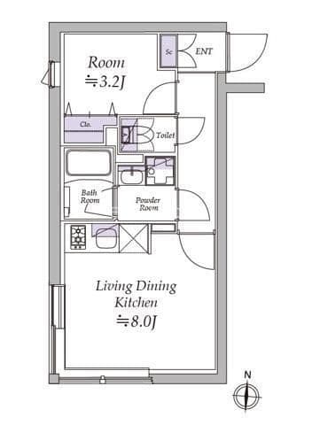 アトリオフラッツ清澄白河 103