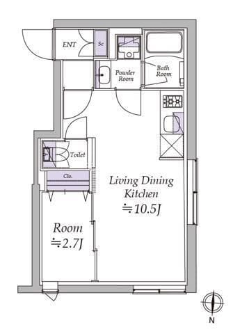アトリオフラッツ清澄白河 302