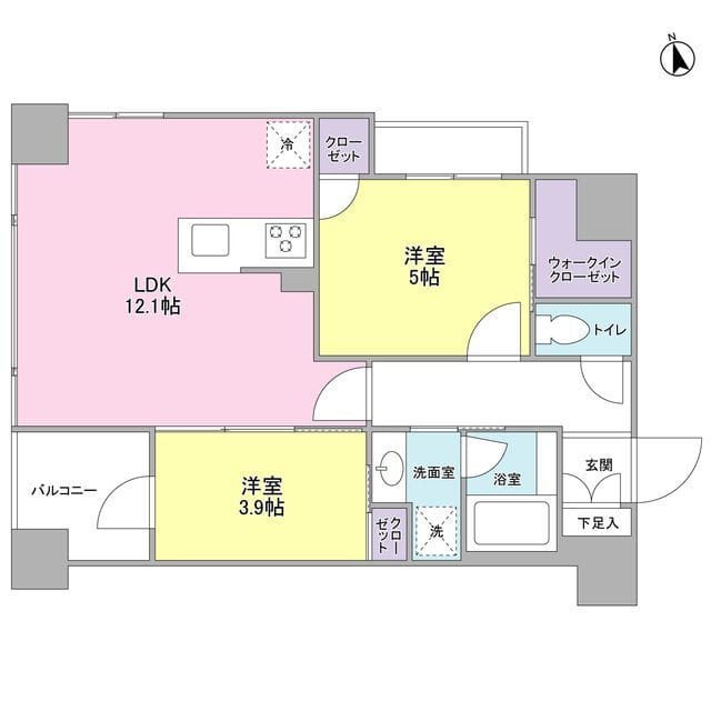 LUPINUS COURT 0501 間取り図