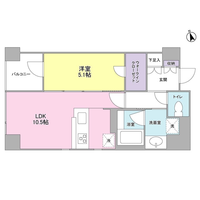LUPINUS COURT 0902 間取り図