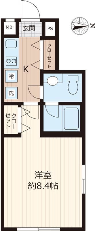 ウェルスクエアイズム大森西 101 間取り図