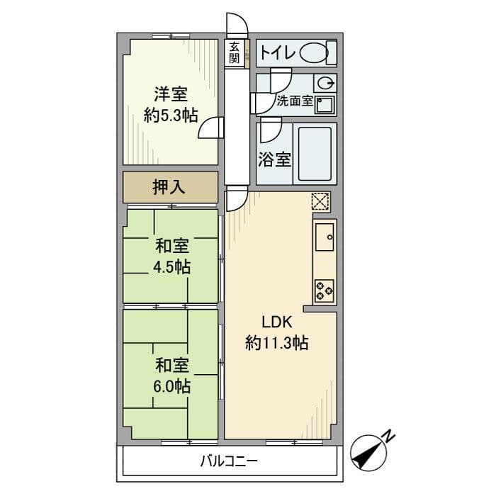 岸谷クリークコーポ 202