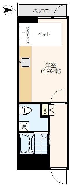 ウィンコーポ池袋 203 間取り図