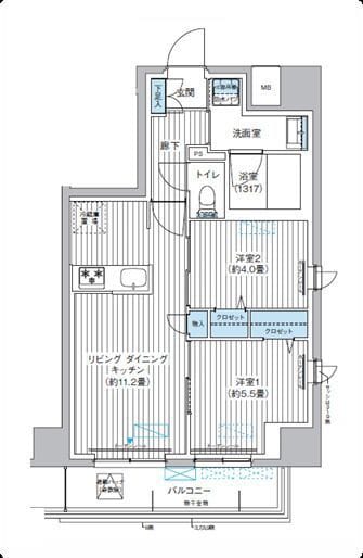 Y’s本所 301 間取り図