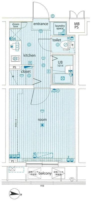 サンテミリオン千歳烏山 305 間取り図