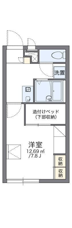 レオパレスサンセール丸山台Ⅱ 207 間取り図