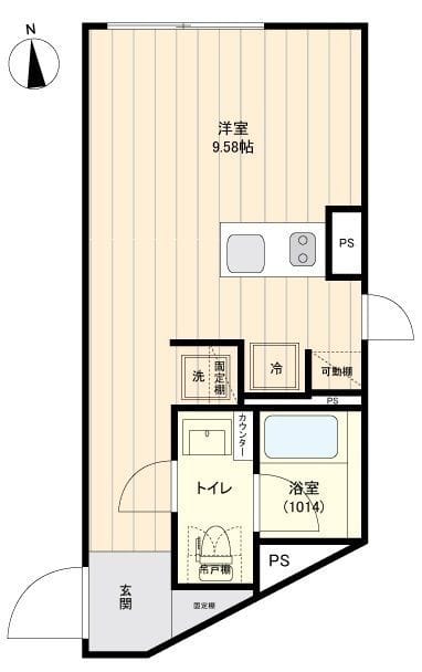 レクス武蔵小山 0501 間取り図