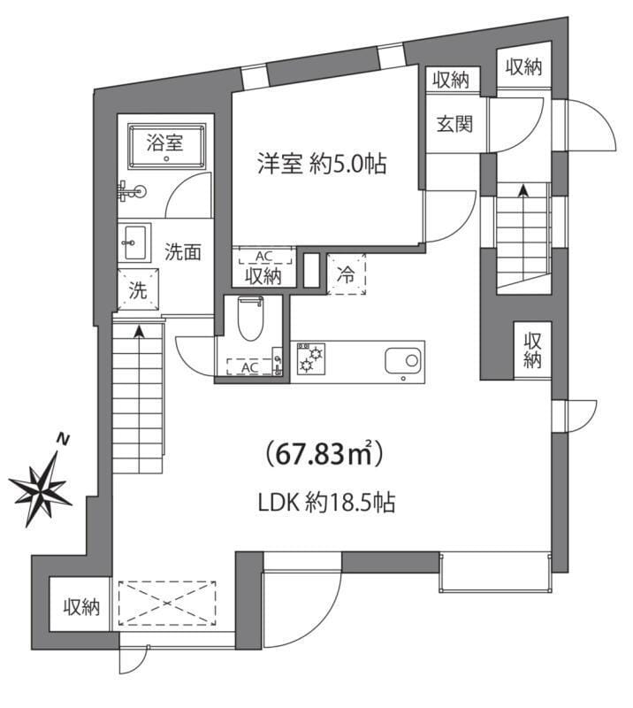 ルクール市ヶ谷払方町(旧ARK HOUSE 市ヶ谷払方町) 302