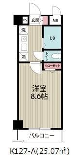 阿部松島マンション(K-127) 417 間取り図
