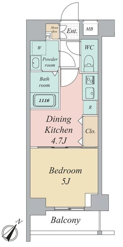 グランカーサ曳舟 0604 間取り図