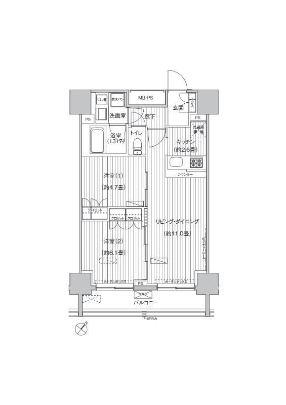 ヒューリックレジデンス駒込 1104