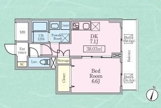 THE ROOM 602 間取り図
