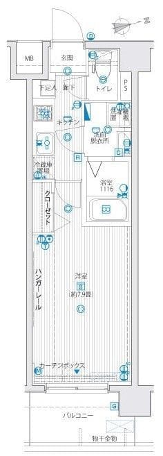 ル・リオン木場公園 502 間取り図