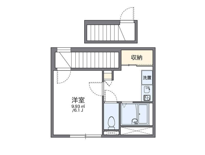 レオパレス扇 203 間取り図