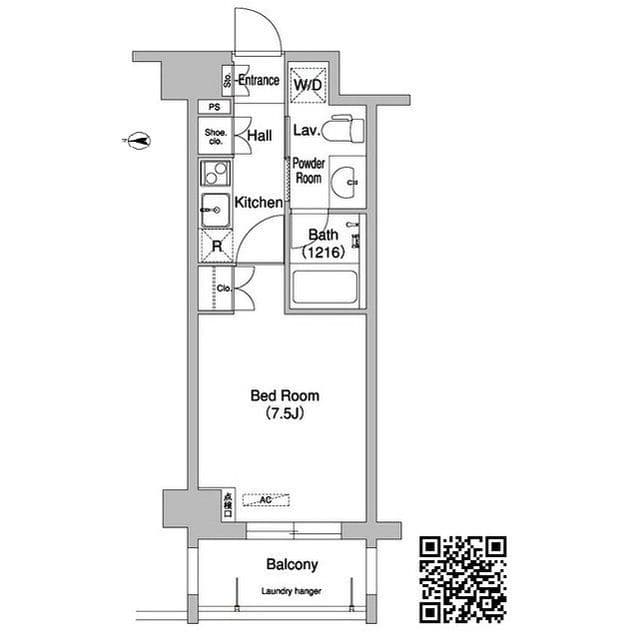 コンフォリア下北沢 0302 間取り図