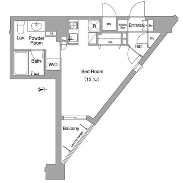 コンフォリア下北沢 0903 間取り図
