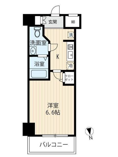 ARCOBALENO MUSASHIKOYAMA 605 間取り図