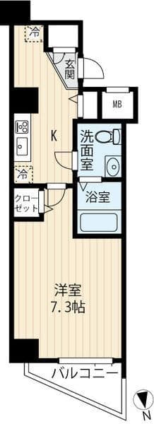 ARCOBALENO MUSASHIKOYAMA 606 間取り図