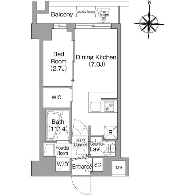 コンフォリア・リヴ品川戸越 203