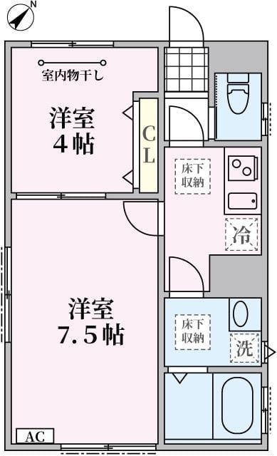 ヴェスタⅡ 101 間取り図
