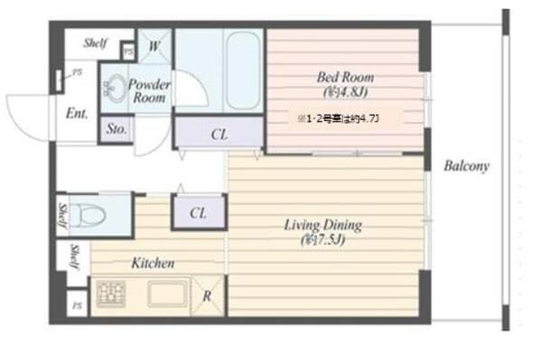 ART RESIDENCE IN KASHIWA-no-HA 301 間取り図