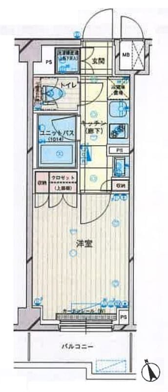 ルーブル仲六郷弐番館 209 間取り図