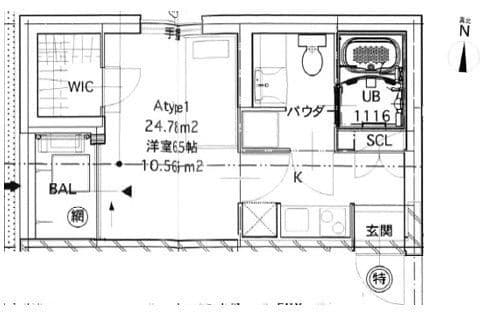 タスキリシェス押上 0301 間取り図