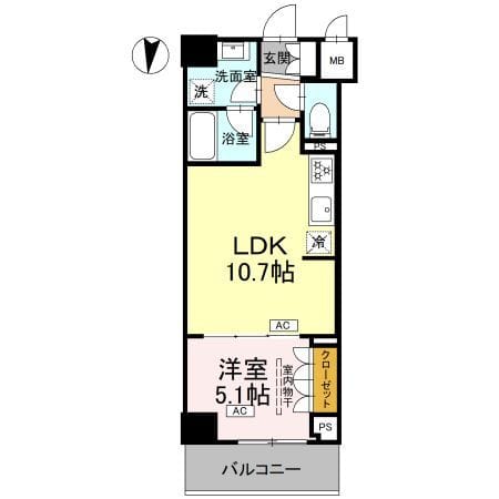 ロイジェント潮見 0214 間取り図