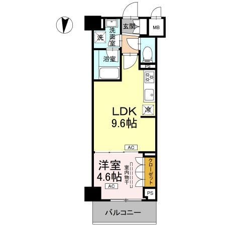 ロイジェント潮見 0310 間取り図