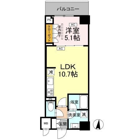 ロイジェント潮見 0514 間取り図