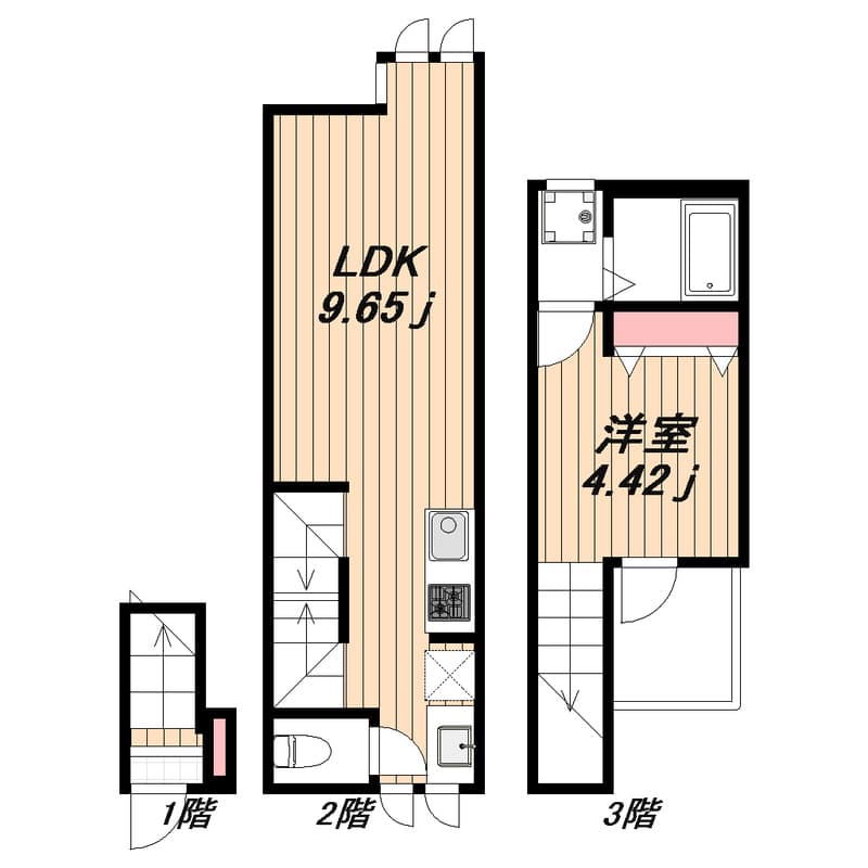 BEテラス学芸大学 202 間取り図