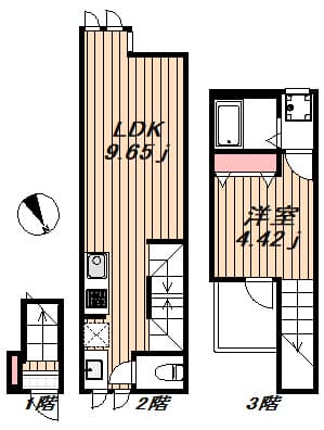 BEテラス学芸大学 203 間取り図