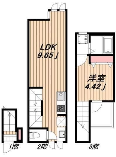 BEテラス学芸大学 204 間取り図