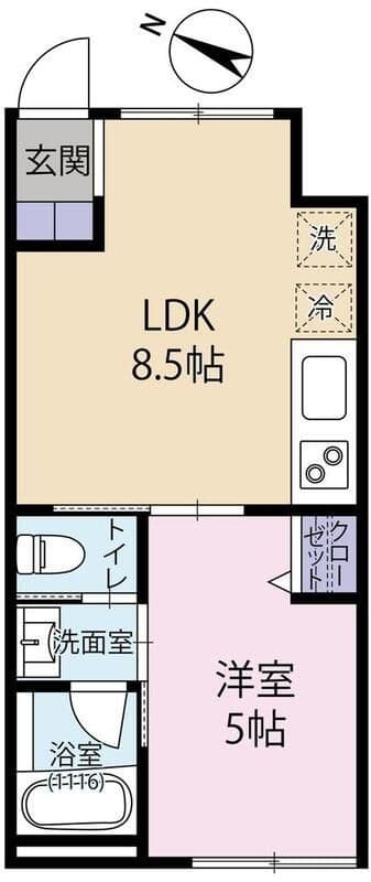Casa Azure 上石神井 102 間取り図