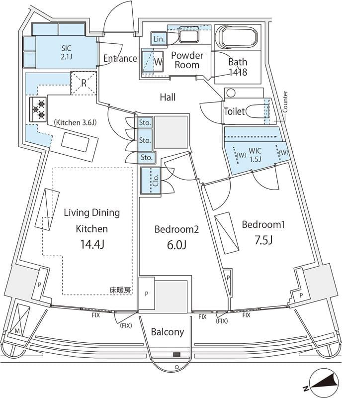 パークコート神宮北参道 ザ タワー 1805